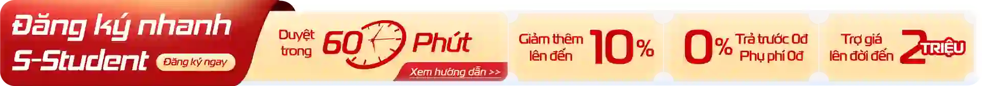 Đăng ký S-Student nhận ưu đãi Back to School 2026