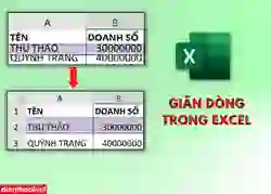 Cách giãn dòng trong Excel