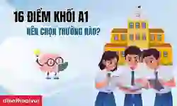 16 điểm khối A01 nên chọn trường nào?