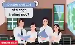 19 điểm khối C01 nên chọn trường nào 2026
