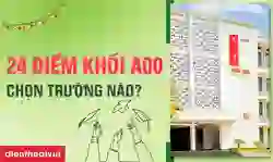 24 điểm khối A00 nên chọn trường nào