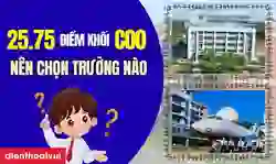 25.75 điểm khối C00 nên chọn trường nào 2026 trên toàn quốc?