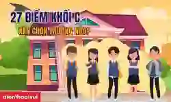 27 điểm khối C01 nên chọn trường nào