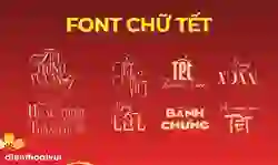 95+ font chữ Tết Việt hóa miễn phí, đẹp 2026 Bính Ngọ