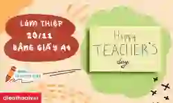 15 cách làm thiệp 20/11 bằng giấy A4 đơn giản mà đẹp