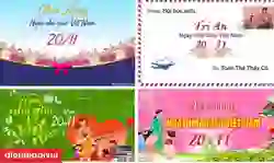 Background, phông nền ngày Nhà giáo Việt Nam 20/11 đẹp