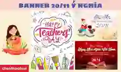 1.000+ banner 20/11 chúc mừng ngày Nhà giáo Việt Nam