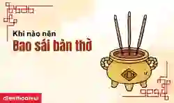 Bao sái bàn thờ trước hay sau cúng ông công ông táo