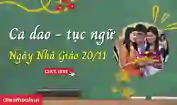 200+ ca dao tục ngữ 20/11 về thầy cô hay nhất