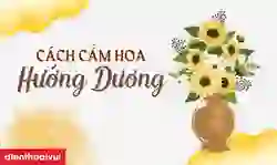 Cách cắm hoa hướng dương ngày Tết