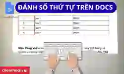 Cách đánh số thứ tự trong Google Docs nhanh