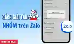 Cách giải tán nhóm Zalo
