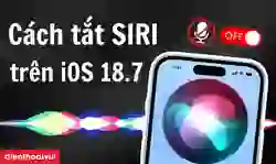 Cách tắt Siri trên iOS 18.7 đơn giản