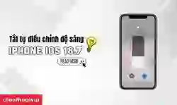 Cách tắt tự điều chỉnh độ sáng trên iPhone iOS 18.7