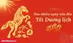 Còn bao nhiêu ngày nữa đến Tết Dương lịch 2026