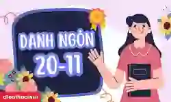 Danh ngôn 20/11