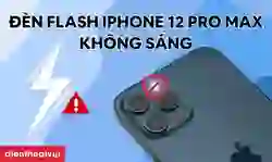 Đèn flash iPhone 12 Pro Max không sáng: Cách khắc phục