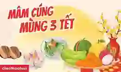 Mâm cúng mùng 3 Tết