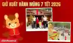 Bảng xem giờ xuất hành mùng 7 Tết 2026 theo tuổi