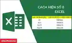 Hướng dẫn cách hiện số 0 trong Excel đơn giản