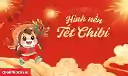Hình nền Tết chibi