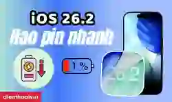iOS 26.2 hao pin nhanh