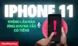 iPhone 11 không lên màn hình nhưng vẫn có tiếng