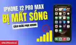 iPhone 12 Pro Max bị mất sóng thì phải làm sao?