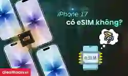 iPhone 17 có eSIM không? Cách cài đặt eSIM trên iPhone 17
