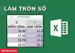 Cách làm tròn số trong Excel