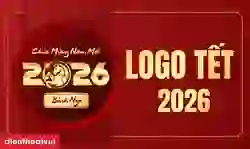 99+ logo Tết 2026 Bính Ngọ đẹp, độc đáo, thu hút