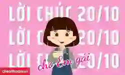 65+ lời chúc 20/10 cho em gái hay, ý nghĩa