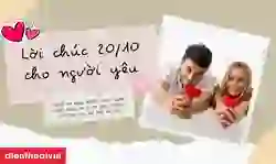 99+ lời chúc 20/10 cho người yêu hài hước, ý nghĩa