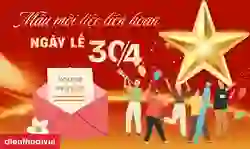 Mẫu mời tiệc liên hoan ngày lễ 30/4 1/5 chi tiết