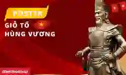 Poster Giỗ tổ Hùng Vương