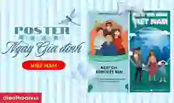 99+ Poster Ngày Gia Đình Việt Nam đẹp, Full HD, miễn phí