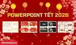 1.000+ mẫu PowerPoint Tết 2026 Bính Ngọ miễn phí có trò chơi