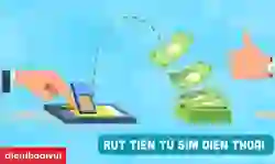 Rút tiền từ sim điện thoại về thẻ ngân hàng hoặc Momo