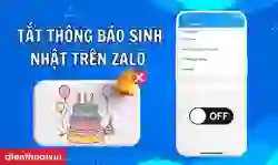 Tắt thông báo sinh nhật trên Zalo