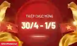 Thiệp chúc mừng 30/4