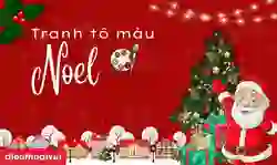 Tranh tô màu Noel