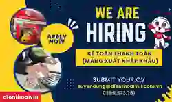 Điện Thoại Vui tuyển dụng Kế Toán Thanh Toán (Mảng Xuất Nhập Khẩu)
