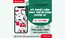 TUYỂN DỤNG: 10 KỸ THUẬT ÉP KÍNH - THU NHẬP 12 - 40 TRIỆU/THÁNG