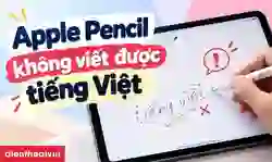 Apple Pencil không viết được tiếng Việt