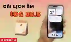 Cách cài lịch âm cho iOS 26.5 trên màn hình khóa