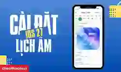 Cách cài lịch âm cho iOS 27 trên màn hình khóa