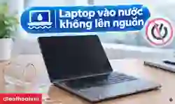 Laptop vào nước không lên nguồn: Nguyên nhân, cách khắc phục