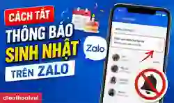 Tắt thông báo sinh nhật trên Zalo