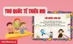 17+ bài thơ Quốc tế Thiếu nhi dễ đọc cho bé