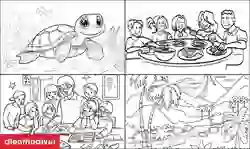 999+ tranh tô màu ngày Quốc tế Thiếu nhi 1/6 cho bé